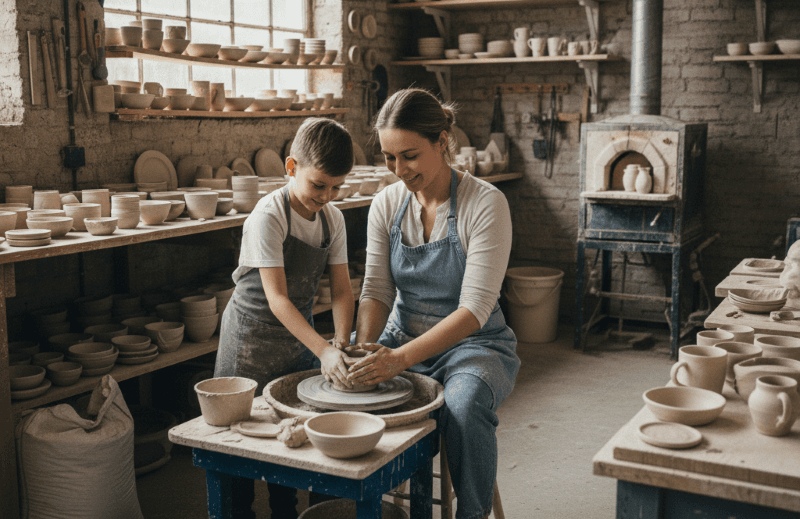 Skulptera och Dreja - Verkstan på Gustavsbergs porslinsmuseum