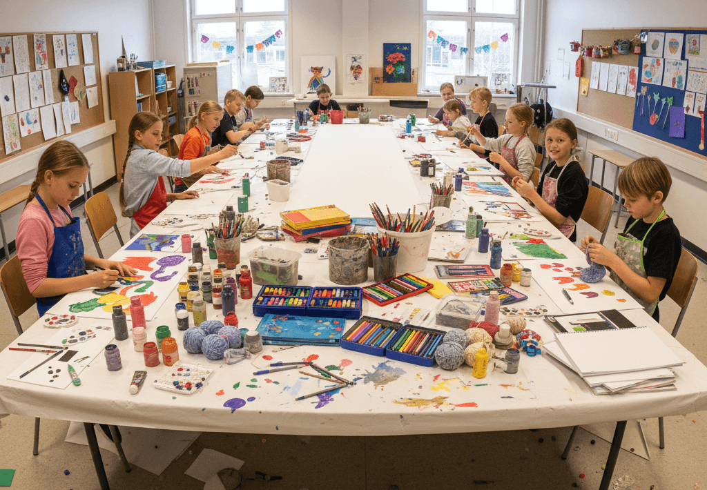 Skapandeverkstad på Kulturhuset Stadsteatern i Skärholmen