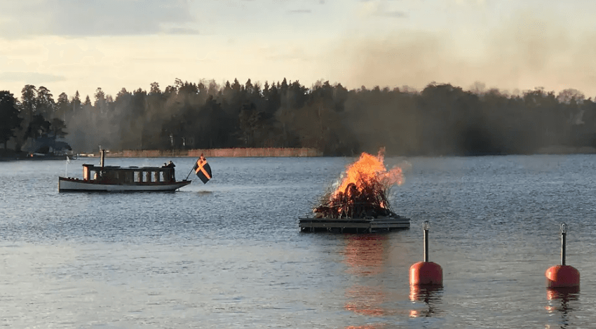Valborgsfirande på Rådhustorget