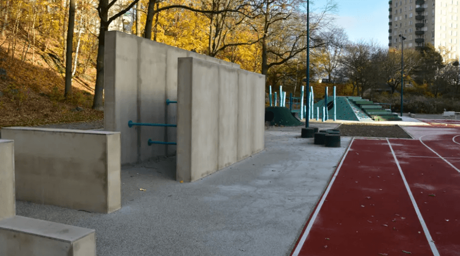 Rågsveds bollplans parkour
