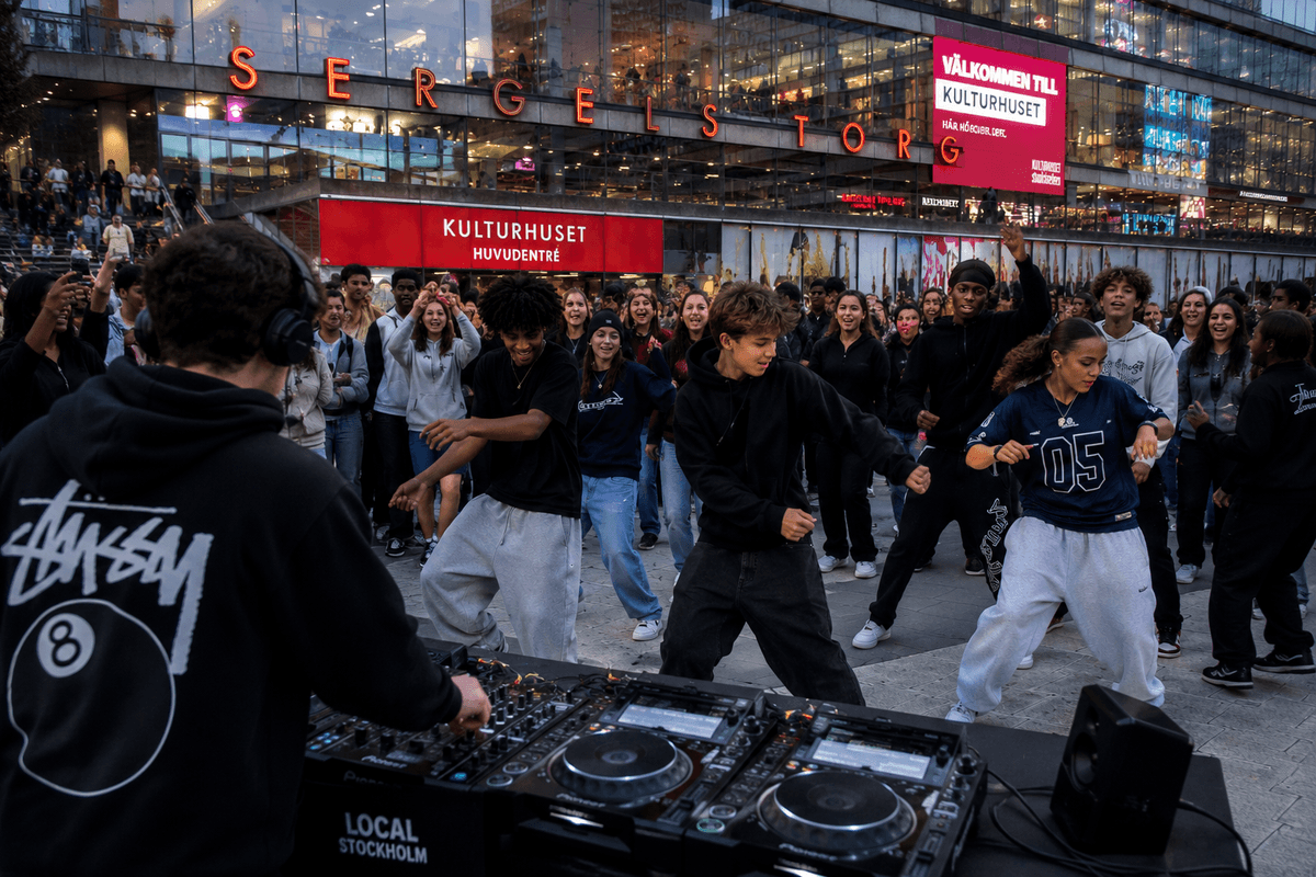 DJ's på Sergels torg -DJ Masaya